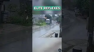 1% Luck, 99% SKILL: Trucker saves a life in 1 second! 🚛💨