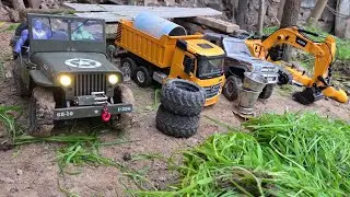 1/10 Scale JJRC C8815 USA 🇺🇸 ARMY 4&times;4 JEEP Off-roading Jungle terrain  @ew.mychai##tiktok #viral  