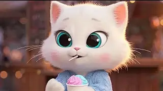 First Time Ice Cream Experience | Baby Cat With Family | Cat Life Style | Day 5 | #cat #catvideos 