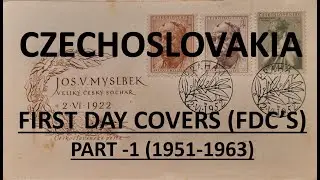 Philately | First Day Covers (FDC's) | Czechoslovakia | Part - 1 (1951-1963) | Vintage | Hobbies