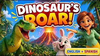 Suni & Lumi – Dinosaurs ROAR! 🦖 | Learn About Dinosaurs in English & Spanish | Kids Song