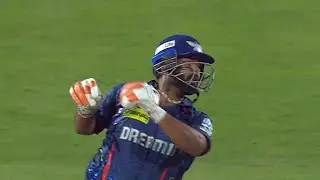 Rishabh Pant weird Dismissal bat flying catch out Vs punjab
