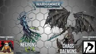 NEW Necrons Vs Chaos Daemons | Warhammer 40k Live Battle Report