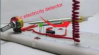 A fun static electricity detector using LM358 op-amp