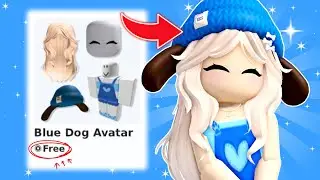 Make This Cute Blue Dog Avatar Without Robux! 🐶💙 (FREE 0 Robux)