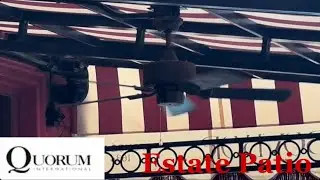 42&rdquo; Quorum Estate Patio ceiling fans 