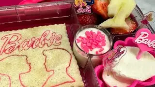 Lonchera escolar con el tema de Barbie miércoles de avellana y chocolate 🍫 #barbie #lunchideas