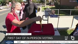 San Diego begins first day of in-person voting