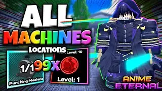 Расположение всех пробивных машин в Anime Eternal ROBLOX (OP)
