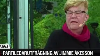 Lena Mellin har sv&aring;rt att formulera n&aring;gon bra fr&aring;ga till Jimmie &Aring;kesson
