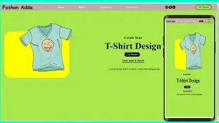 Design T-shirt 👕 Web site Using || Html and Css @skwritecode