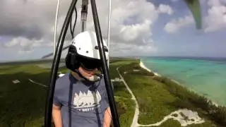 Keeling on a gyro flight