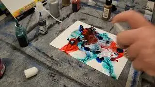 MARCH ART MADNESS Day 27! Mando Alcohol Ink Art! Abstract and fun!
