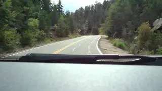 Double switchbacks on Devils Gulch Road-Glen Haven CO