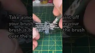 Easy way to improve your contrast painting. An easy dry brush for beginners.