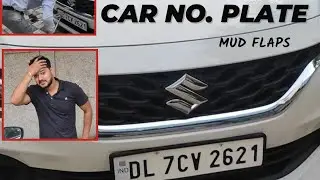 Installing (mud flap) in my new Baleno At  sector 54 showroom (vlog-8)