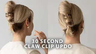 30 SECOND CLAW CLIP HAIRSTYLE ❤️ That Lasts All Day!