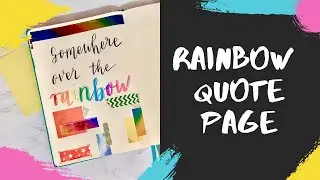 rainbow quote page 🌈 ~ bullet journal