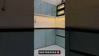 beautiful Kitchen Done ✅ In Kanker Khera meerut Contract us  #interiordesign #modularkitchen