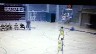 The worst basketball player ever  Baller misses own basket four times.