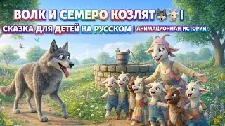 Волк и семеро козлят 🐺🐐 | Сказка для детей на русском | Анимационная история