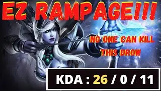 MIRACLE SMURF [Drow Ranger] EASY RAMPAGE ! Arrows Max Range Attack Build Dota 2 Drow Ranger Immortal