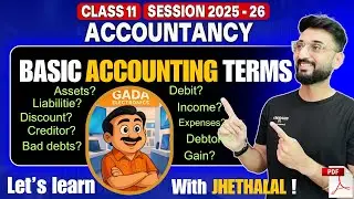 BASIC ACCOUNTING TERMS One Shot Class 11 Chapter 2  | Class 11 Accountancy 