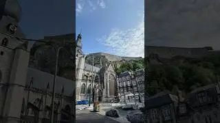 My POV:  Headed up to the fortress in Dinant, Belgium