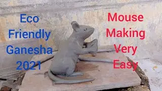 How to make a Mouse in clay | Rat |Animal making |चुहा बनाने का सबसे आसान तरीका |Ganpati Decorations