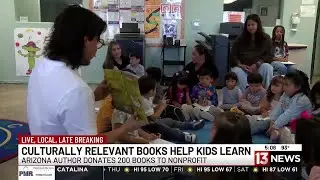 Arizona author donates 200 books to nonprofit
