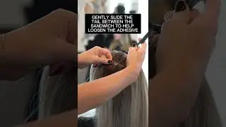 Try this tape-in extension removal hack! ✨ #hairextensions #tapeinhairextensions #tapeinextensions
