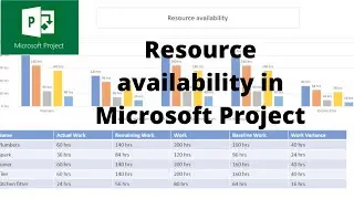 Resource availability in Microsoft Project