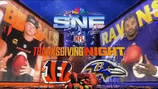 NFL on NBC 2025 Intro - Bengals vs Ravens Thanksgiving Night (Week 13) | 11/27/2025