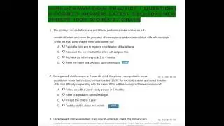 NURS 629 MVU EXAM PRACTICE 1 QUESTIONS & CORRECT ANSWERS LATEST 2026-2027 NEW UPDATE 100% SCORES A+
