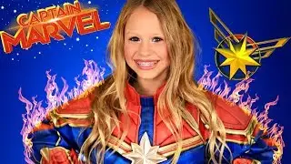 Avengers Captain Marvel Costume and Makeup Tutorial