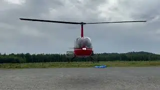 Taking off in a helicopter out of Talkeetna Alaska. #psmexpeditions