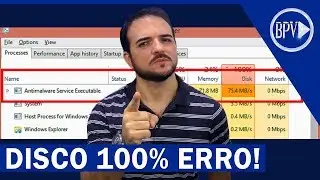 Como Corrigir ERRO DISCO 100%  Antimalware Service Executable!