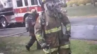 Firefighter closecall while wearing helmet cam