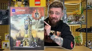 STEAMPUNKOWA WIEŻA ZEGAROWA Z KLOCK&Oacute;W ⏱️