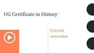 Undergraduate award: Certificate in History