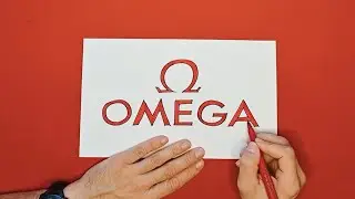 How to draw Omega Watches Logo