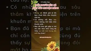 Cổ nh&acirc;n dạy: MỖI NGƯỜI ĐỀU C&Oacute; MỘT C&Acirc;U CHUYỆN RI&Ecirc;NG #conhanday
