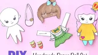 HOW To MAKE PAPER DOLL set/DIY TUTORIAL CRAFTS For Kids