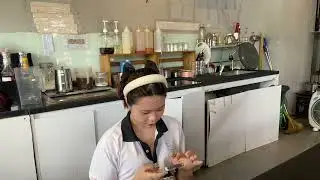 She Laughed at Her Own Latte Art Fail