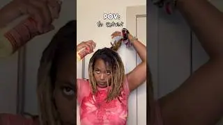 5 MINUTES!  quick + easy slick loc ponytail 🥹✨#locs #locstyles