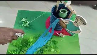moat irrigation system working model #schoolproject  #scienceprojects