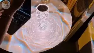 Crystal Diamond Table Lamp, Color Changing Touch Lamp USB Romantic Rose Diamond Table Lamp