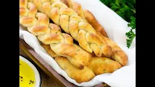 Garlic Butter Braided Breadsticks