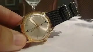 Vintage YEMA rose gold plated dress watch 1960's