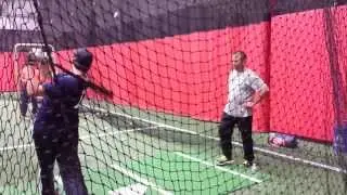 Nick Tedesco Hitting Lesson with Kevin Long - Batting Coach of the New York Yankees / New York Mets